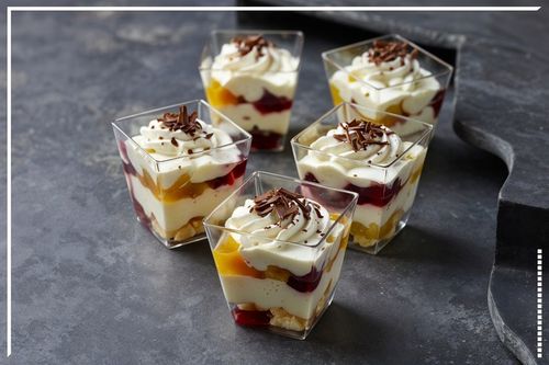 PUCHARKI DO DESERÓW LODÓW 200ml POJEMNIK NA PRZEKĄSKI KWADRATOWE ZESTAW 50x na Arena.pl