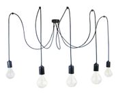 LAMPA WISZĄCA PAJĄK 5 CZARNA PP