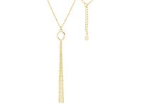 POZŁACANY SREBRNY NASZYJNIK GŁADKI OWAL CHWOST