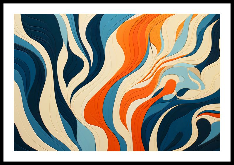 Plakat 60x40cm Oceaniczne Fale zdjęcie 3