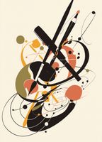 Plakat 20,5x28,4cm Abstrakcyjny Rapsod