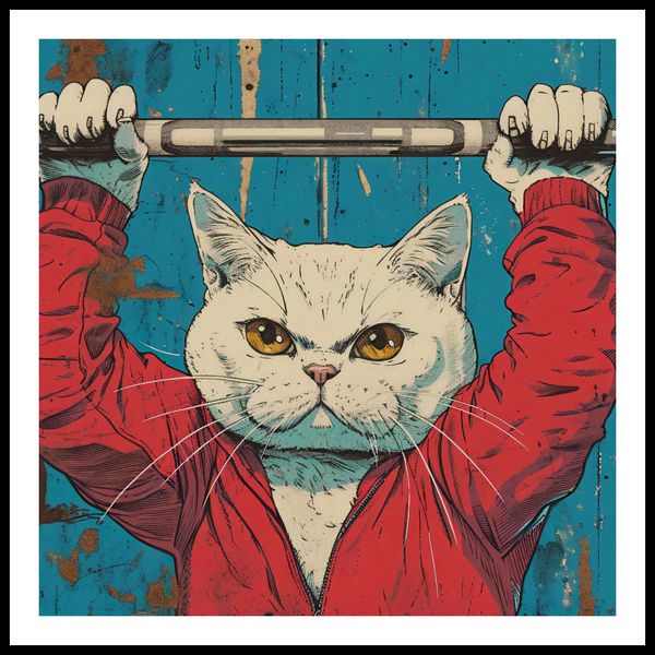 Plakat 90x90cm Mistrz Ciężarów zdjęcie 3