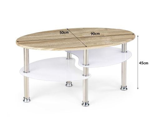 Ława Medea dąb sonoma biała na Arena.pl