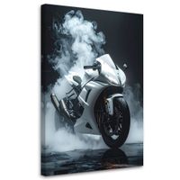 Obraz do pokoju młodzieżowego biura, Motocykł sportowy ścigacz