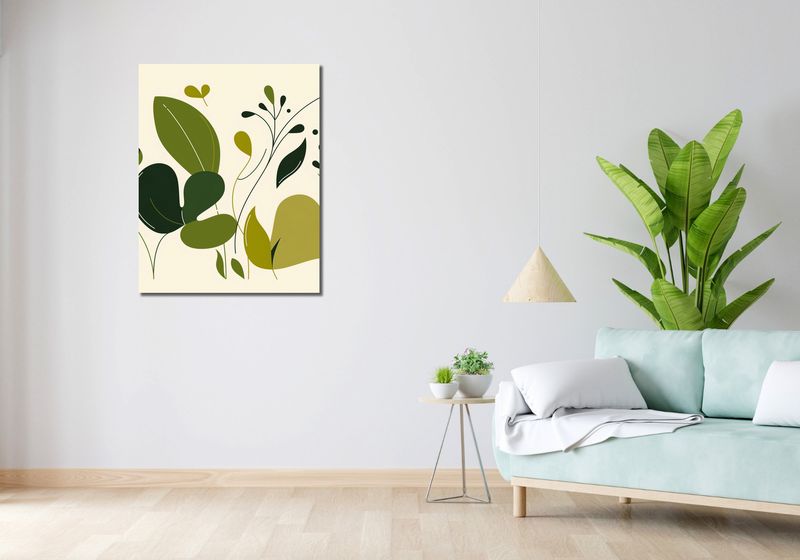 Obraz 70x90cm Świeżość Liści zdjęcie 2