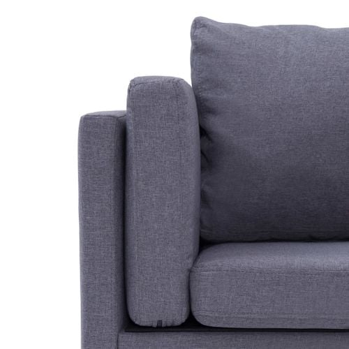 Sofa Narożna, Jasnoszara, Materiałowa na Arena.pl