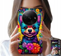 ETUI DO XIAOMI REDMI A3 - KWIACISTE WZORY PIESEK PIES JORK PLECKI