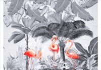 FOTOTAPETA palmy pelikany liście dżungla 400x280