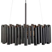 LAMPA wisząca LEVEL 107925 Markslojd metalowa OPRAWA modernistyczny ZWIS rurki czarne