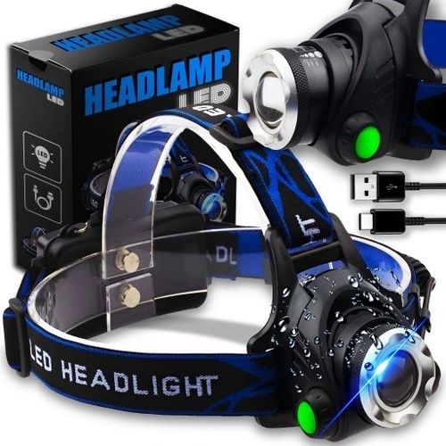 LATARKA CZOŁOWA LED ZOOM XML-T6 CREE LAMPKA CZOŁÓWKA MEGA MOCNA NIEZAWODNA na Arena.pl