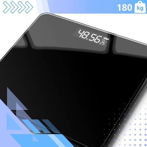 WAGA ŁAZIENKOWA ELEKTRONICZNA SZKLANA LED SLIM PRECYZYJNA 180 KG + na Arena.pl
