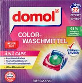 DOMOL KAPSUŁKI DO PRANIA TKANIN KOLOROWYCH 22 SZT