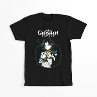 Koszulka Czarna Genshin Impact - Xiao - WYBIERZ KOLOR Męska XL