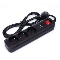 Przedłużacz z USB 1,5m 3 gniazda KD4031