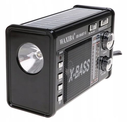 RADIO PRZENOŚNE FM KUCHENNE SOLARNE BUDOWLANE LATARKA BLUETOOTH + na Arena.pl