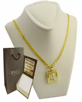 ZŁOTY ŁAŃCUSZEK MONALIZA DAMSKI PEŁNY Z MEDALIKIEM pr 585 GRAWER GRATIS