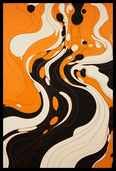 Plakat 40x60cm Tańczący Atrament zdjęcie 2