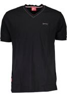 SLAZENGER T-SHIRT Z KRÓTKIM RĘKAWEM MĘSKI CZARNY XS EU