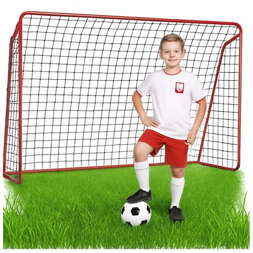 BRAMKA PIŁKARSKA DO PIŁKI NOŻNEJ DLA DZIECI STABILNA ŚLEDZIE 240x150x90 cm na Arena.pl