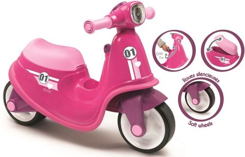 SMOBY 721002 Skuter rozowy Ciche kola na Arena.pl