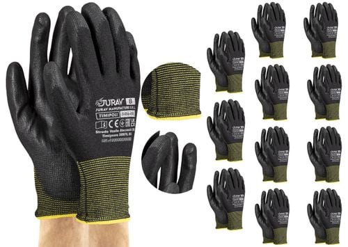 rękawice robocze czarne j-timipoli_bb8-m - 12 par na Arena.pl