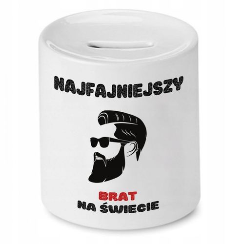 Skarbonka Dla Brata Najfajniejszy Na Świecie Z Nadrukiem Ze Zdjęciem na Arena.pl