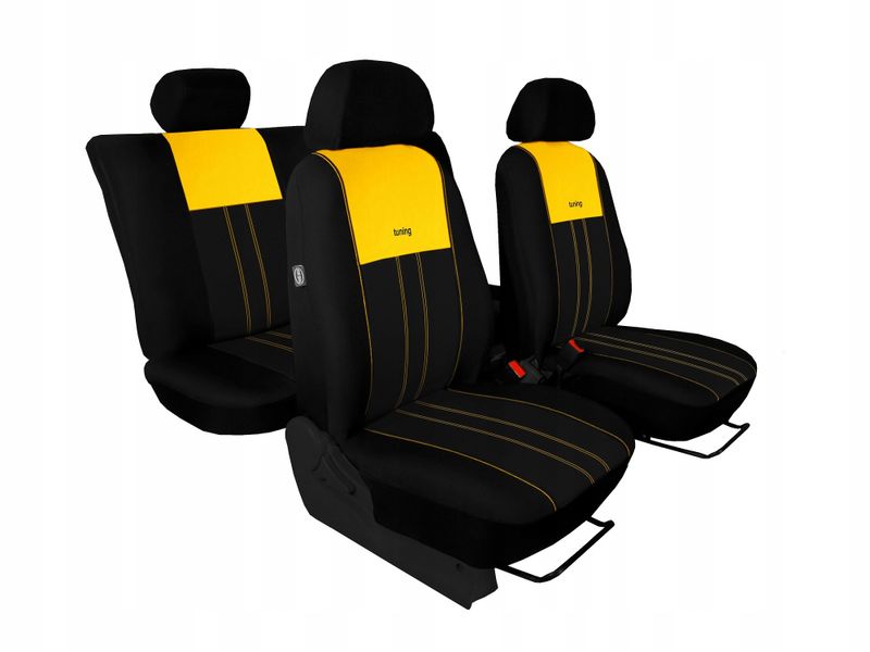 Mocne Pokrowce samochodowe Tuning Due (żółt zdjęcie 1