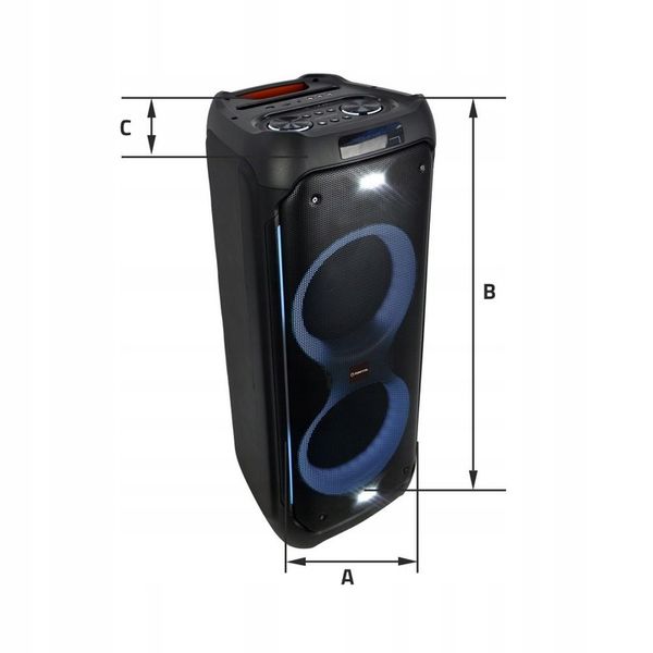 Głośnik Bluetooth Karaoke Manta Przenośny Athos Mikrofon USB Power Audio zdjęcie 2