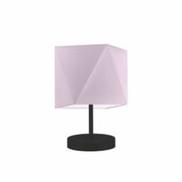 Lampka PASADENA abażur jasny fioletowy stelaż czarny