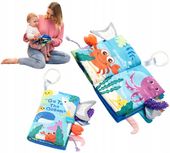 Książeczka sensoryczna dotykowa gryzak miękka edukacyjna OCEAN Babyono 544