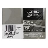 KOPERTY OZDOBNE METALIZOWANE 70X100 PEARL JASNOSREBRNY 10 SZTUK 280440