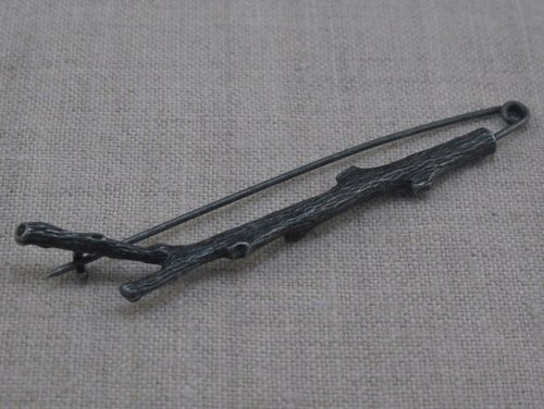 AGRAFKA ozdobna BROSZKA gunmetal [A006] na Arena.pl