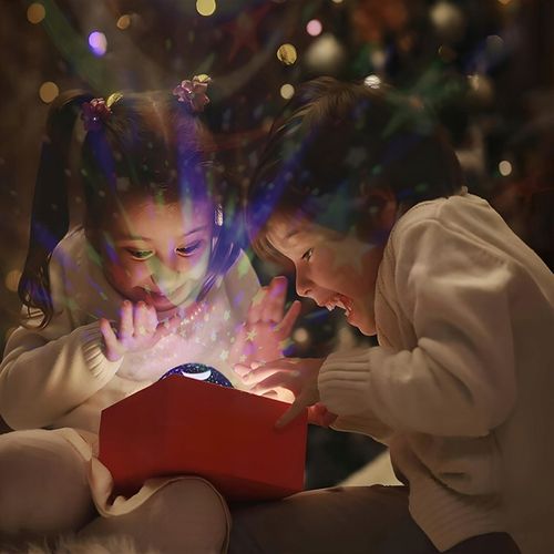 LAMPKA NOCNA PROJEKTOR GWIAZD NIEBA OBROTOWA 2w1 na Arena.pl