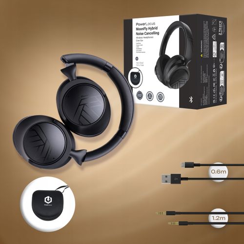 Słuchawki PREMIUM 70h Bluetooth PowerLocus Moonfly / Mikrofon / ANC + Etui na Arena.pl