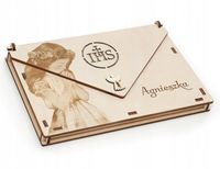 Pudełko koperta na pieniądze dla dziewczynki I Komunia Święta prezent