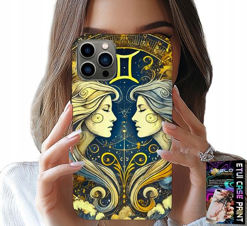 ETUI DO IPHONE 12 PRO - ZNAK ZODIAKU, BLIŹNIĘTA ASTRONOMIA CASE na Arena.pl