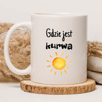 CHAMSKI KUBEK BEZ CENZURY | ŚMIESZNY PREZENT | DO PRACY BIURA DOMU | 330 ml