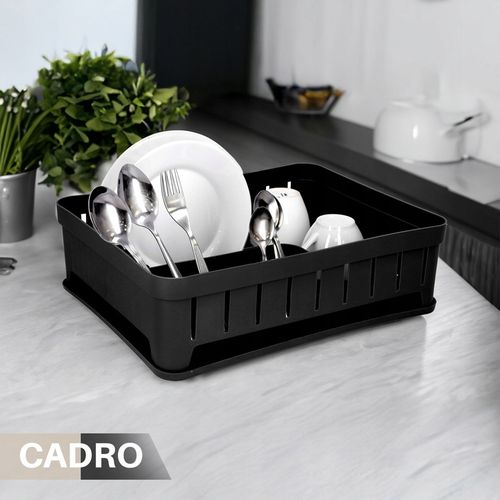 SUSZARKA DO NACZYŃ stojąca ociekacz naczynia talerze sztućce czarna na Arena.pl