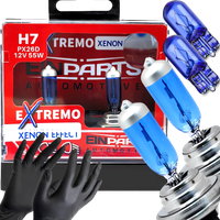 ŻARÓWKI H7 EINPARTS EXTREMO XENON EFFECT 55W + W5W WHITE BIAŁE ŚWIATŁO