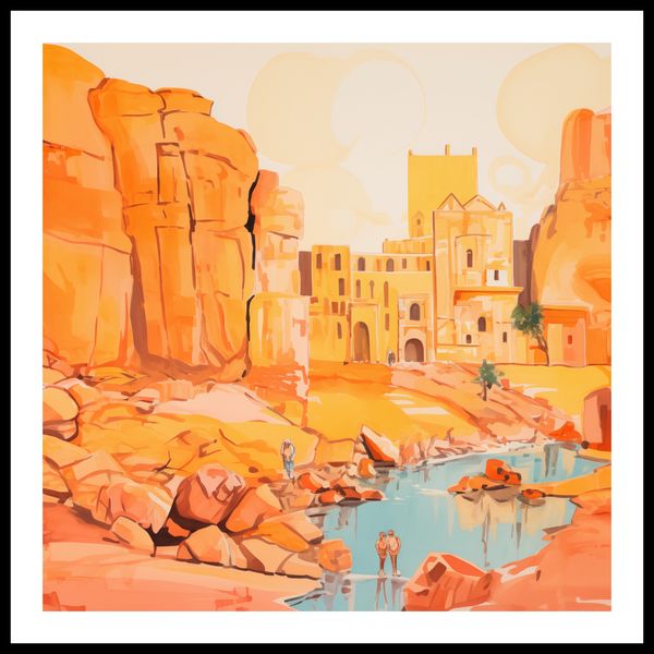 Plakat 80x80cm Ruiny pod Słońcem zdjęcie 3