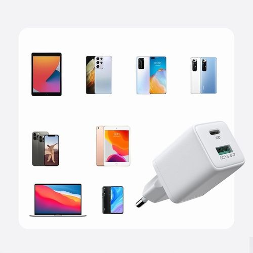 ŁADOWARKA SIECIOWA ZASILACZ 30W USB/USB-C SZYBKIE ŁADOWANIE na Arena.pl