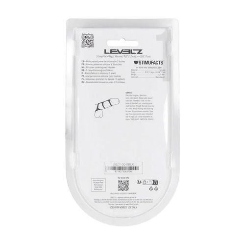 3 loop silicone cockring - black na Arena.pl