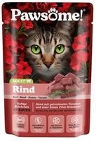 Naturalna karma dla kotów bez cukru i zbóż Pawsome z wołowiną w sosie 85g