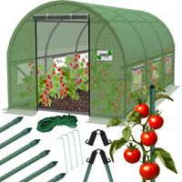 TUNEL OGRODOWY FOLIOWY SZKLARNIA 2x3m FOLIAK 6m2 TYCZKI ŁĄCZNIKI KOTWY