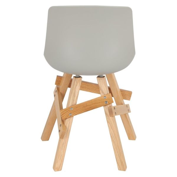 Krzesło Rail szare dębowe zdjęcie 6