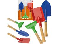 Zestaw narzędzi ogrodowych dla dzieci 3szt łopatka grabki do piasku