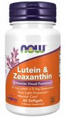 NOW Foods Lutein & Zeaxanthin WZROK OCZY LUTEINA ZEAKSANTYNA 60k