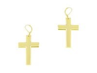 kolczyki grube, wiszące krzyże (p15/roz/26au)