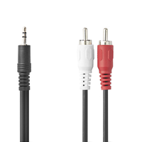 Przewód 2x RCA JACK 3.5mm 150cm AUX kabel cinch-jack