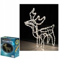 Renifer świąteczny 144 LED świetlna dekoracja ozdoba do ogrodu biały ciepły